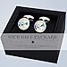 HAWSON Cufflinks for Men-Fashion Silver Color with Multicolor Swarovski Crystal Men French Shirt Cufflinks for Regular Weeding Business