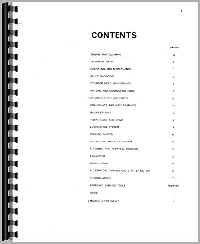 Service Manual Perkins A4.236 Engine Plastic Comb – January 1, 2017