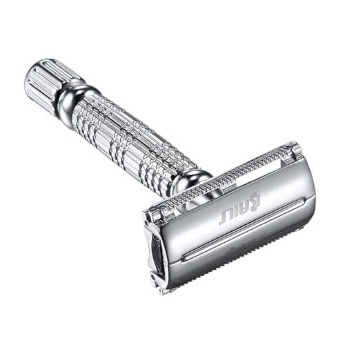IWOWHERO Double Edged Manual Razor for Beard Shaving Durable Shaver Tool for Barbers and Home Use Lightweight and Easy to Control present for Friends and Family