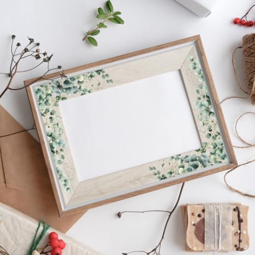 Calcomanías para muebles que ocultan imperfecciones con diseños de hojas de eucalipto 6