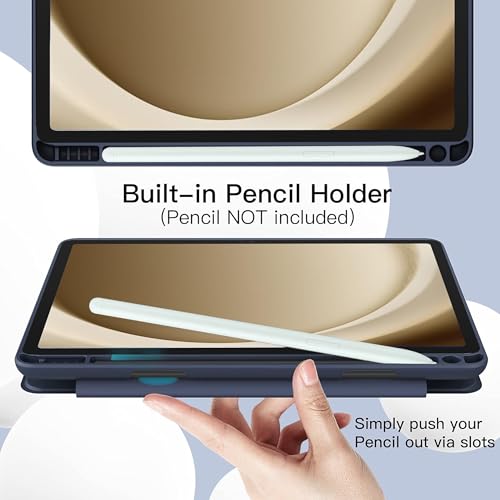 Image of TGK Case for Samsung Galaxy Tab A11+ Plus 11 Inch 2025 Cover /Galaxy Tab A9 Plus 2023 Trifold Smart Stand Flip Cover (Blue)