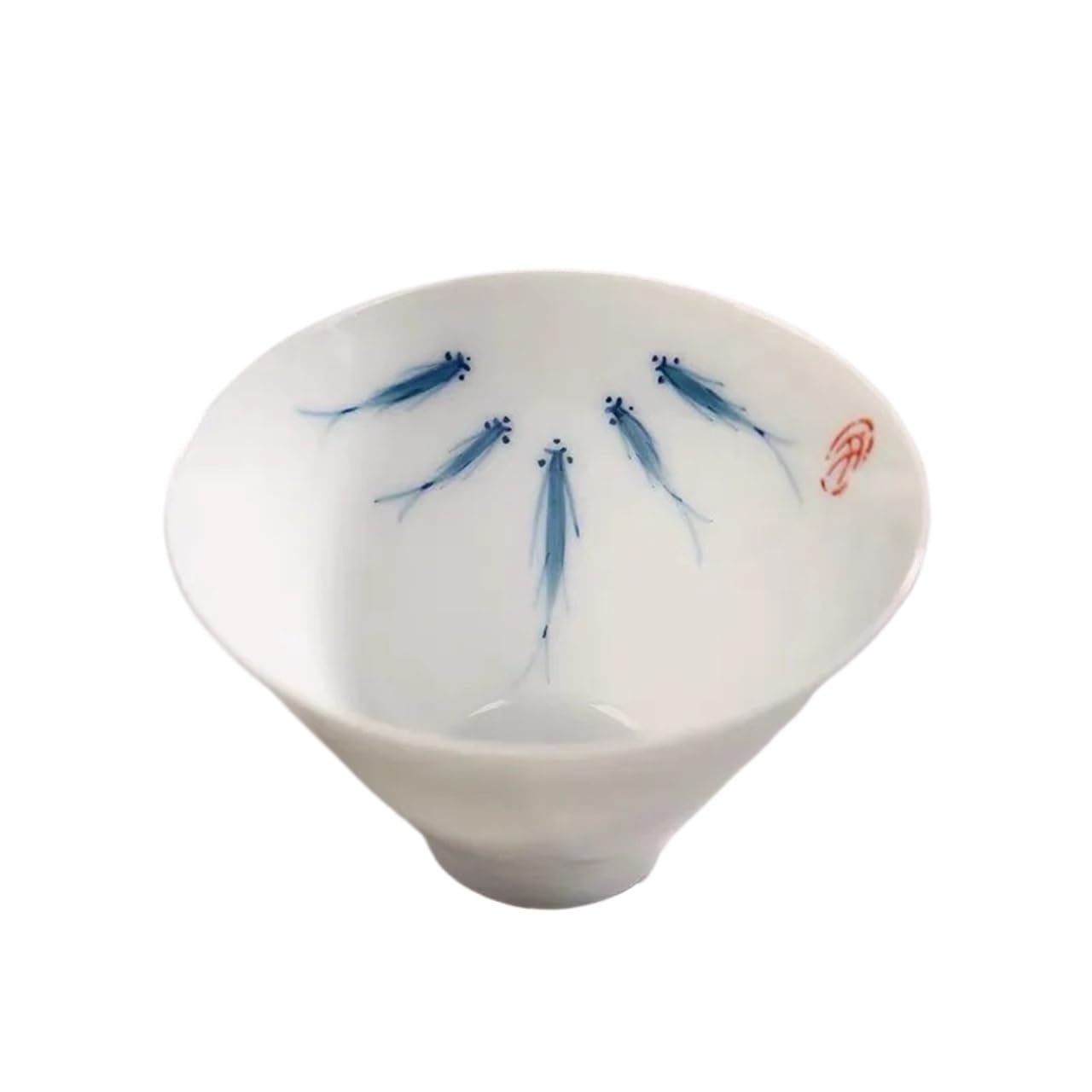 Gaiwan infuseur à thé céramique Jingdezhen grande capacité tasse bleu et blanc rétro F