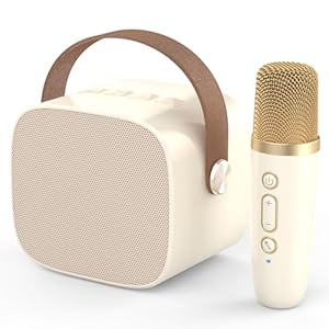 Mini Karaoke Machine,Funny Toys Christmas Birthday Gifts for Kids Age 4-12 Girls,Boys,Adults,MEGUO Karaoke Microphone Toys for 4,5,6,7,8,9,10,11,12+ Year Old Girls Boys Kids Birthday Party