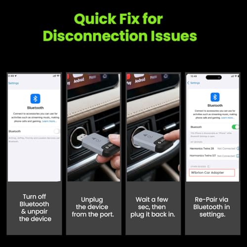 Image of Wireless 2-in-1 CarPlay & Android Auto Adapter 2026 Upgrated, Convert Wired to Wireless Compact Slim Design, Fast & Stable, Bluetooth 5.4 & WiFi 6, Plug & Play, USB C & A, OTA Upgrade