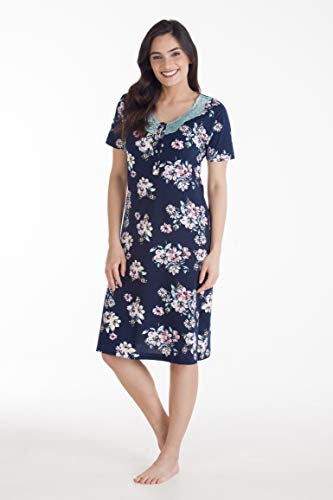 Camisola Malha Floral Com Abertura E Renda Podiun - 216039 (G)