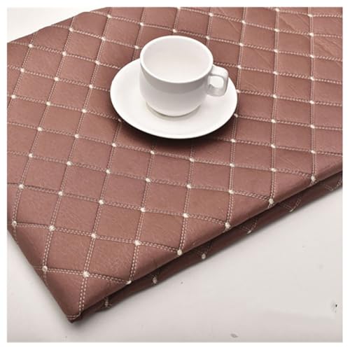 Polipiel Cuero Artificial para Coche tapizar Sintético Tela De Cuero PU Venta de Polipiel por Metros Ancho 1,4 m Multicolor(Cayenne red,1.4X2m)