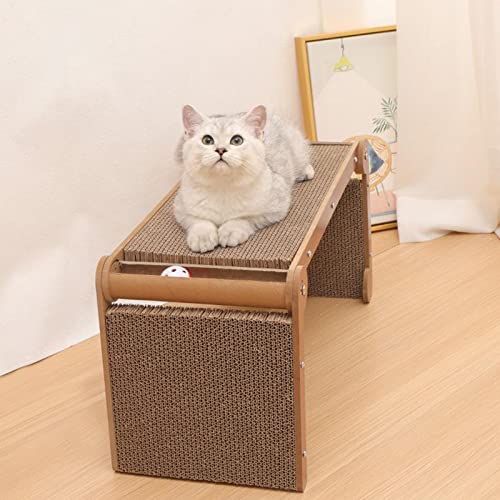 Planche à gratter pour chat ondulée protégeant vos meubles et tapis de salon
