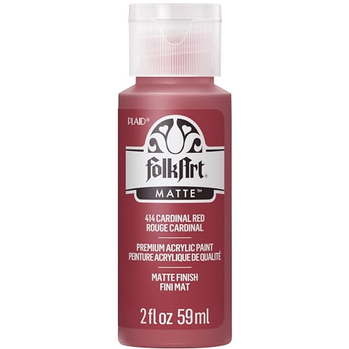 Image of FolkArt Acrylic Paint in Assorted Colors (2 oz), 414, Cardinal Red