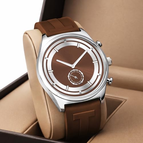 Image of styledose Men's Watch Analog Quartz with Chronograph & Silicone Strap -Casual & Formal Wrist Watch for Men