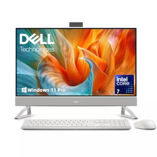 Image of Dell 27 All-in-One Desktop, Core 7 Processor 150U, 64GB DDR5 RAM, 2TB SSD