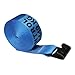 US Cargo Control 3 Inch x 30 Foot Blue Winch Strap with Flat Hook