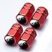 Goshion 4 Pcs Metal Car Wheel Tire Valve Stem Caps for Honda Civic Accord CRV Pilot HR-V Styling Decoration Accessories