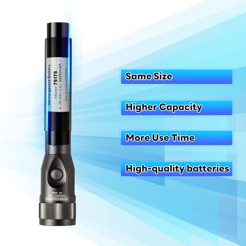 OHZHAO 75175 Battery 3.6V 3600mAh Ni-MH Compatible with Streamlight Stinger 75175 75375 75300 75500 75810 76000 76300, PolyStinger, Pelican M9, FL126 Flashlight (1pcs) - Thumbnail 6