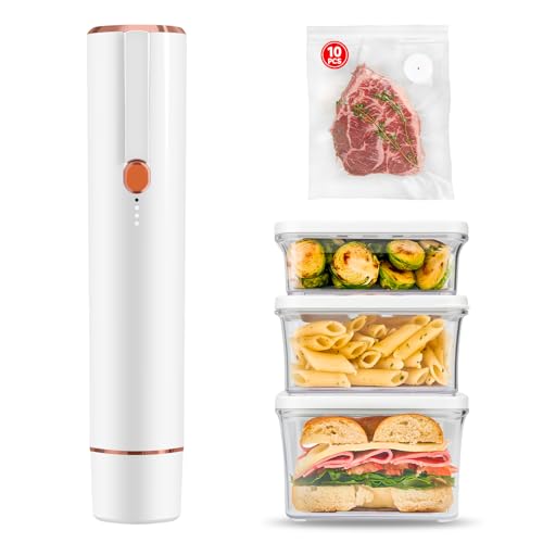 Vixino Vacuum Sealer, Vacuum Sealer for Food Compact Handheld Vac