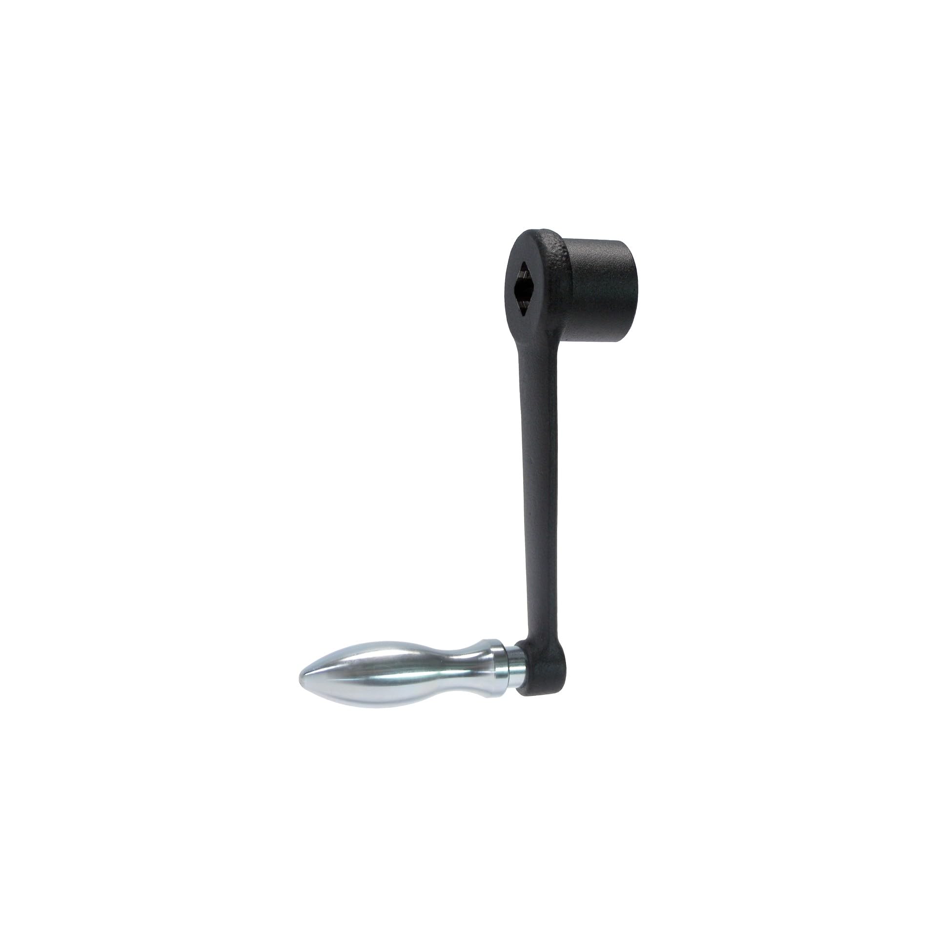 Manivela Halder de acero s=12 mm para un ajuste manual fluido y preciso