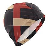 Crimson Mens Swim for Unisex Adults Short Hair Waterproof Swimming for Adults Hair Protection and Drag Reduction gorros para natacion