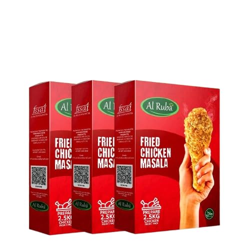 Image of AL Ruba Crispy Broasted Fried Chicken Masala To Prepare 2.5kg Chicken With Natural Herbs No Artificial Color (100g Pack of 3)