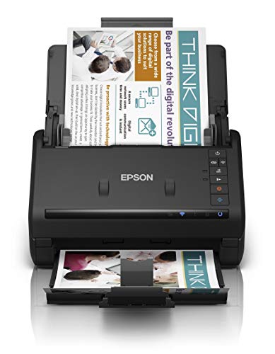 Epson Workforce ES-500WII WLAN-Hochgeschwindigkeits-Farbscanner mit automatischer Zufuhr und OCR-Software