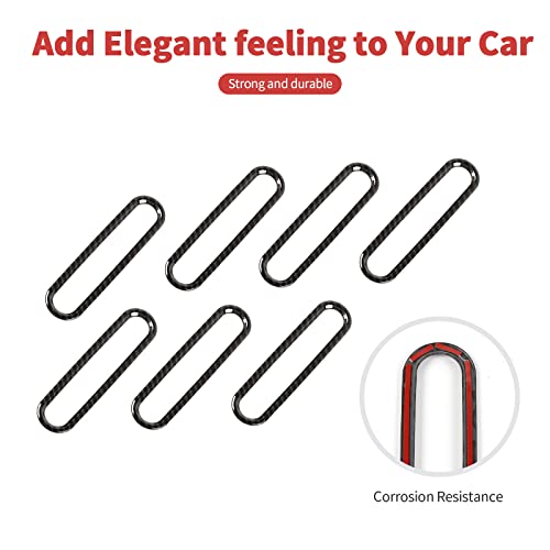 Sqqp Carbon Fiber Hood Vent Cover Cowl Panel Vent Cover Trim, Abs Exterior Accessories For 2007-2018 Jeep Wrangler Jk Jku 2/4-Door #TOP4