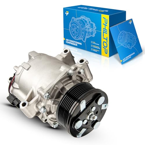 Image of PHILTOP A /C Compressor with Clutch 98555 Replacement for Honda Civic 2006-2011 1.8L, Air Conditioning Compressor 38800RNAA01 38810RRBA01 38800RNBA02