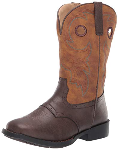 ROPER Girls' Daniel Western Boot Square Toe Brown 9 D
