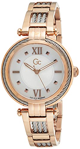 GC Womens Sport Chic Collection White Dial Stainless Steel Analogue Watch - Y56002L1MF (206307132, Not assigned, Not assigned) (B0868GPL9P) Amazon Price History, Amazon Price Tracker