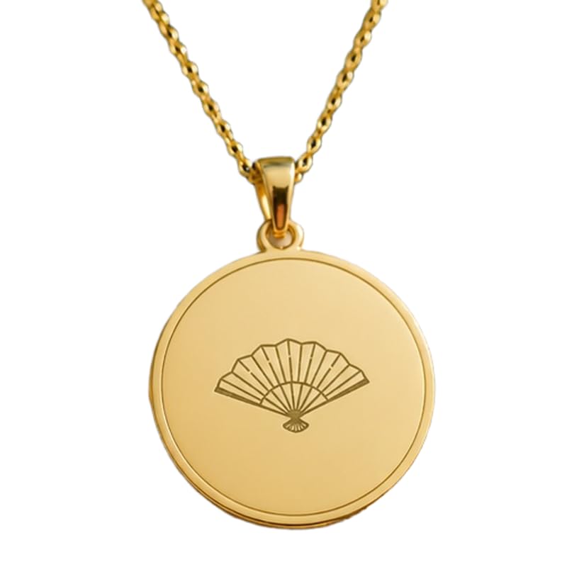 Collier pendentif éventail mixte en argent 925, le bijou durable pour tous