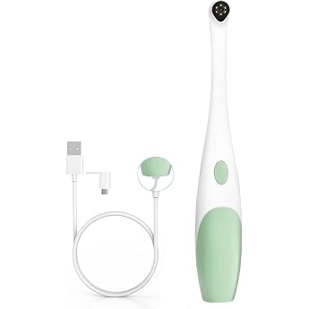 Oral Endoscope 1920P HD Oral Camera Video Animal Tooth Inspection Intraoral Camera with 8 Adjustable LED Lights for Android Micro USB-C and USB Not for Lightning for Individuals and Pets