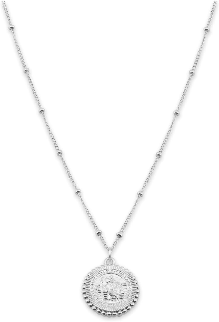 Get Back Necklaces | St. Christopher Satellite Coin Necklace