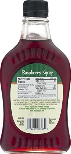 Maple Grove Farms Flavored Syrups, Raspberry, 8.5 Ounce - Thumbnail 2