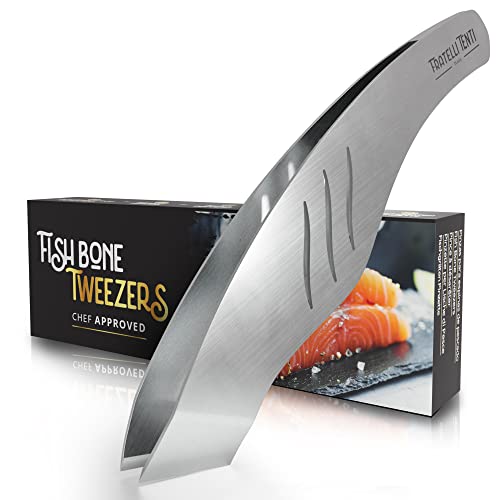Pinzas para Pescado - Ideal para Eliminar Espinas y Escamas de Pescado, Servir Lonchas de Salmón Sashimi y Cualquier Pescado