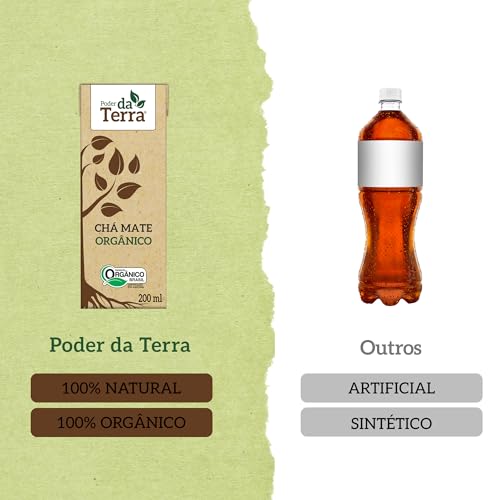 PODER DA TERRA - Mate Orgânico Tradicional - Bebida Natural, Sem Conservantes, Sem Glúten - Ingredie