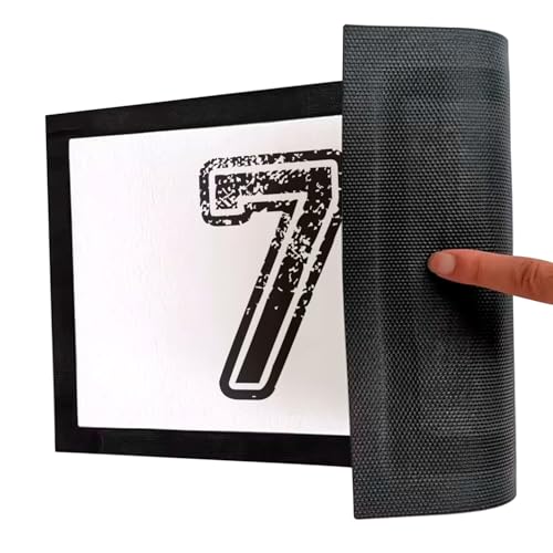 Paillasson Maillot Numéro 7 Noir Sport idée cadeau pour fan de football et basketball 60x40