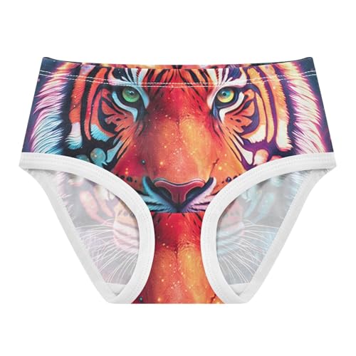 Personalized Girls Underwear Toddler 2t Cotton Girl Panties Cute Colorful Tiger Briefs Undies Kids