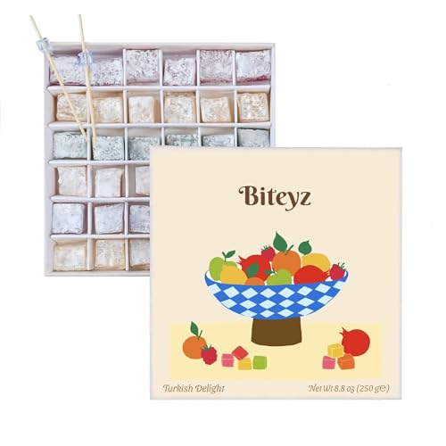 Biteyz Original Turkish Delight, Vegan Candy Gift Box - Assorted