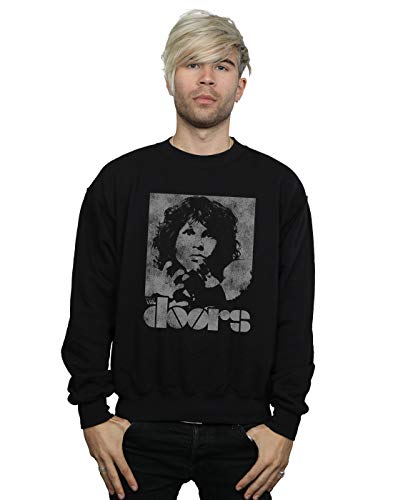 Absolute Cult The Doors Men's Jim Break On Through Sweatshirt Black Medium