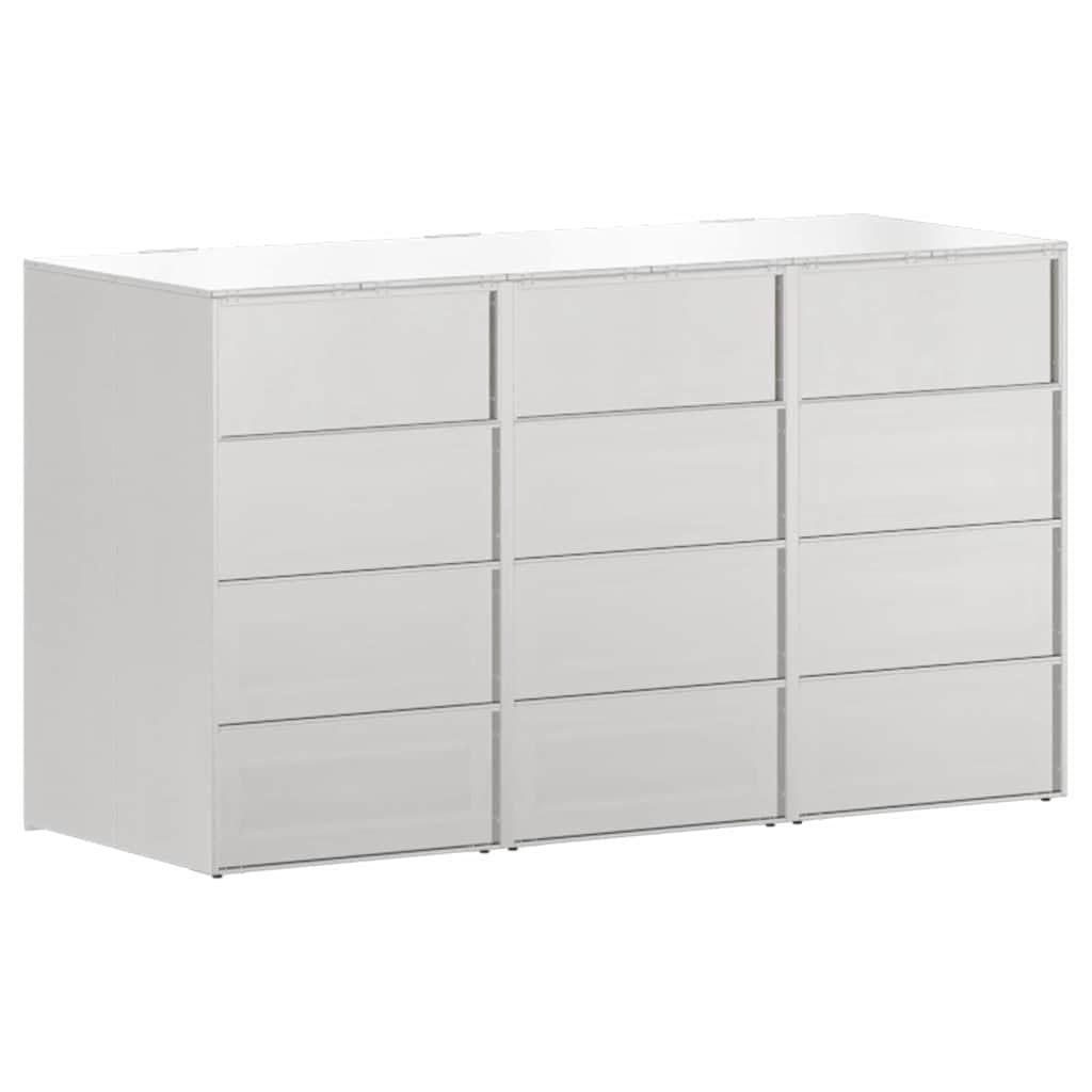 Almacenamiento de Cubos Wheelie para 3 Cubos Plateado,Casa y jardín,Productos del hogar,Accesorios para contenedores de residuos,Soportes para contenedores de residuos,65.1kg-3394789