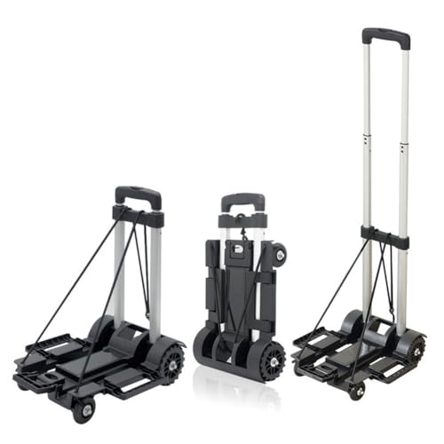 Carretilla plegable de mano 35kg, 4 ruedas miniatura 1