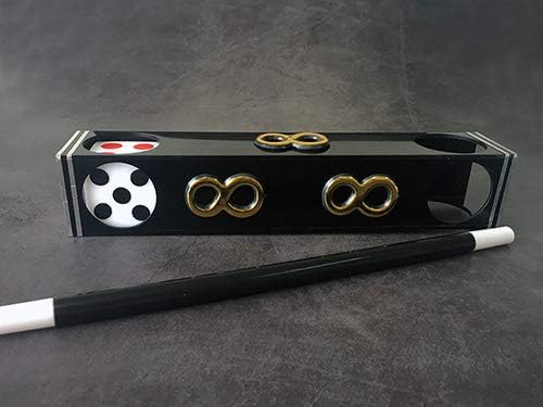 SUMAG Jumbo Dice Tunnel Magic Tricks Dice Spots Change in Tunnel Magic Magician Stage Illusion Gimmick Props Funny Mentalism