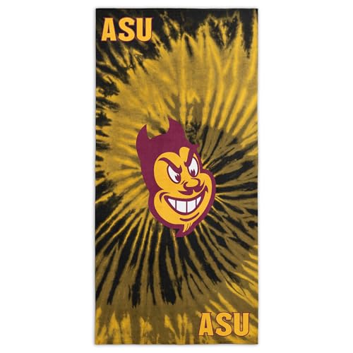 Northwest NCAA Arizona State Sun Devils Unisex-Adult Beach Towel, 30" x 60", Psychedelic