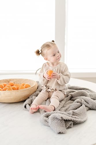 Image of Saranoni Bamboni Luxury Baby Blanket | Cozy & Soft Plush Receiving Blankets | Perfect for Girls & Infant Baby Boy Blankets | Gray - 30 inch x 40 inch
