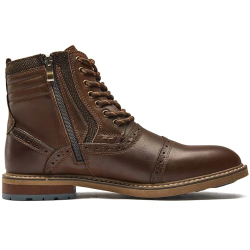 Image of Arkbird Mens Chelsea Boots, Stylish and Comfort Leather Chukka Ankle Boots with Zipper