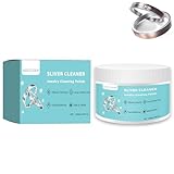 Hzutloer Silver Polish Cleaner,Jewelry Cleaner Tarnish Remover,Safe & Gentle,No Rinse,for Materials of Sterling Silver,Gold,Platinum,6.73 Fl Oz