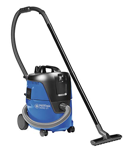 Kew Nilfisk Alto 107406611 Aero 21-01 Compact Wet and Dry Vacuum Cleaner, Blue