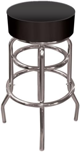 Trademark Bar Stools, Amazon Com Trademark Gameroom Black Padded Swivel Bar Stool Sports Outdoors