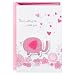 Hallmark Congratulations Greeting Card for New Baby Girl (Pink Elephant)