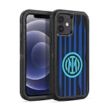 Head Case Designs Officially Licensed Inter Milan Home 2025/26 Crest Kit Ultra-Armoured Shockproof Case [Military Grade Protection] Compatible with Apple iPhone 12 / iPhone 12 Pro