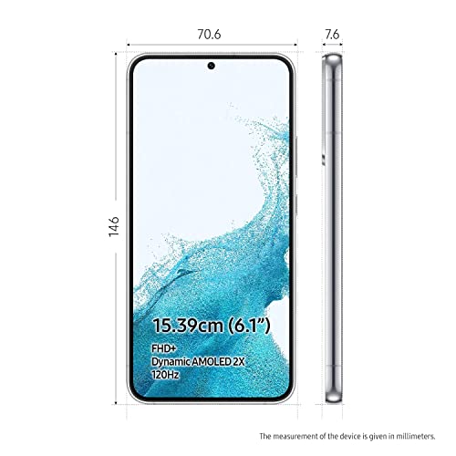 Image of Samsung Galaxy S22 5G (Phantom White, 8GB, 128GB Storage) Without Offer