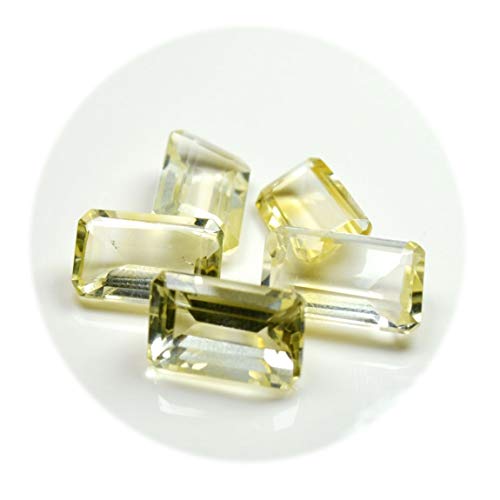 Pierre de citrine jaune lot de 5 pour création de bijoux faits main DIY