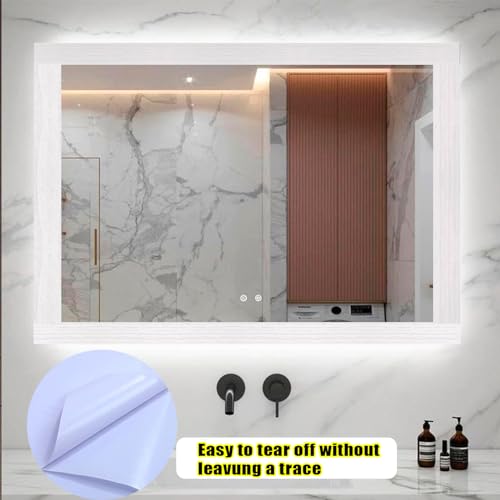 Teemall 10M Black Wood Grain Removable PVC Waterproof Border Wall Decor Removable Self Adhesive Kitchen Bathroom Tiles Sticker Wallpaper 4.2x390 (White, 4" x 390") by Teemall - Used condition - Image 5